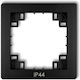 Deco Intermediate Frame Fasteners Silkscreen Printing IP44 Matt Black 12drph