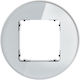 Icon Universal Wechselrahmen Einfache Runde Glas-Effekt Rahmen Graues Unterteil Schwarz 15-12-irso-1