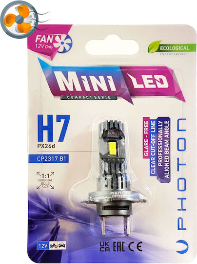 Photon Lamps Car H7 LED 6000K Cold White 12V / 12-24V 1pcs