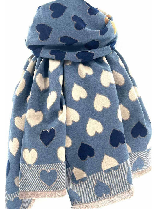 Women's Wool Scarf Blue