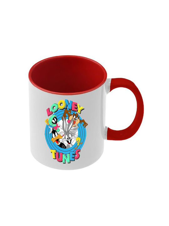 Чаша Looney Tunes Червена Дръжка Вътрешна