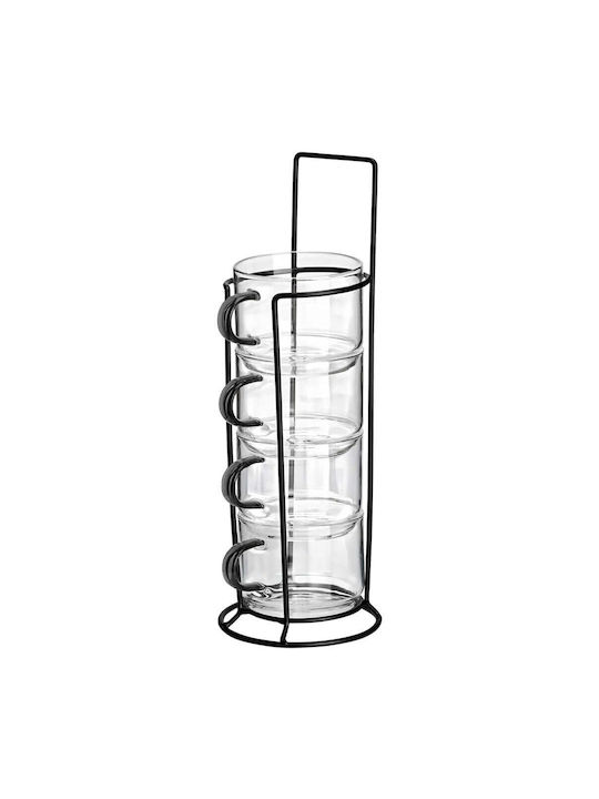 Estia Κούπα Μεταλλική Λευκή 210ml 5τμχ