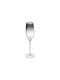 Secret de Gourmet Sauvage Set de pahare de sampanie / Vin alb din Sticlă în Culoarea Negru Cu picior 180ml 6buc