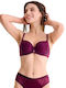 Purple Magenta Sutien cu căptușeală ușoară & cu Baloane