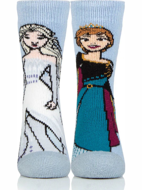 Heat Holders Kids' Socks Non-Slip Light Blue