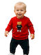Kids' Set with Pants Winter 2pcs Red