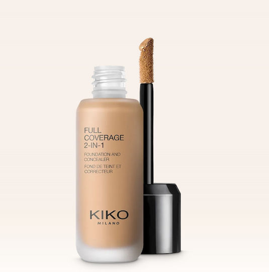 Kiko Milano Full Coverage 2 In 1 Foundation Lichid Corector 25ml