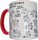 Diablo Picante White Kamasutra Positions Mug Red Handle 370 Ml