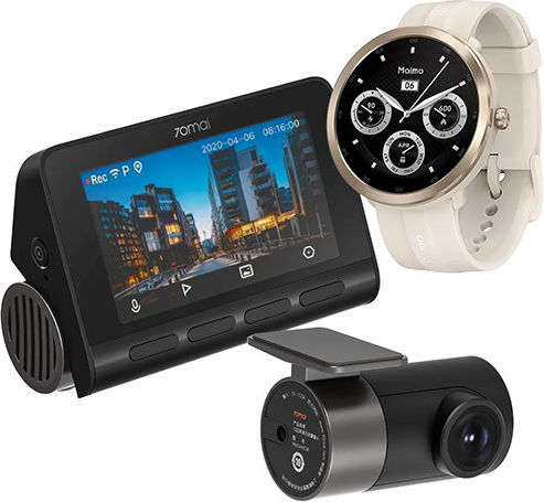 70Mai A800s Σετ Κάμερα DVR Αυτοκινήτου 4K με Οθόνη & Κάμερα Οπισθοπορείας