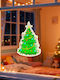 Window Decoration Fir Tree Shape Suction Cup 30 X 29 Cm Green