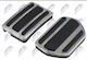 NTY Car Pedal Set Non Slip for Citroen Peugeot C5 C8 DS5 508 3008 Silver 3 Pieces EZC PE 115