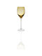 Cryspo Trio Irid Set of Glasses Water made of Glass in Honey Color 6pcs