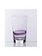 Cryspo Trio Hayman Set of Glasses Water made of Glass in Purple Color 450ml 6pcs