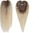 Topper De Păr Pentru Femei Din Păr Uman Full Lace Cusut Transparente Nuantă Blondă Ombre Rădăcină Întunecată 12 Inch