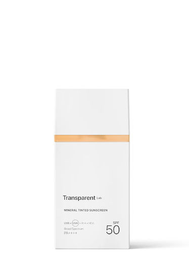 Transparent Lab Минерален Оцветен Минерален Слънцезащитен Крем За Лице SPF50 Среден Цвят 100мл