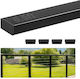 Vevor Stainless Steel 198 Cm Rectangular Railing Staircase For Outdoor Indoor Spaces Adjustable Metal Stair Railing Cap Matte Black Coating Cable Railing Kit