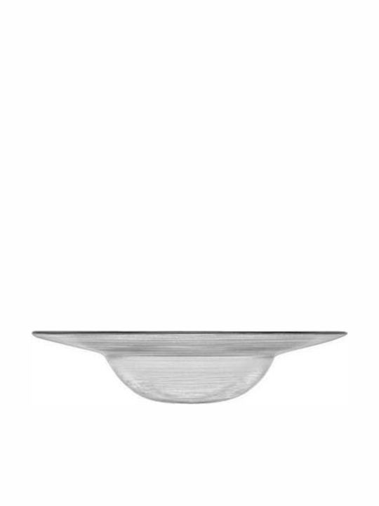 Espiel Circle Teller Nudeln Glas Transparent mit Durchmesser 20cm 6Stück