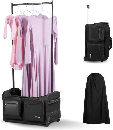 Vevor Sack Voyage Black with Wheels Fabric