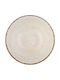 Fine Plate Shallow made of Porcelain Brown 27cm 6pcs