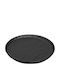 Espiel Lava Plate Shallow Ceramic Black with Diameter 27cm