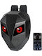 Oem Rucsac Motociclist cu Ecran Led Diferite Modele Impermeabil Negru T7
