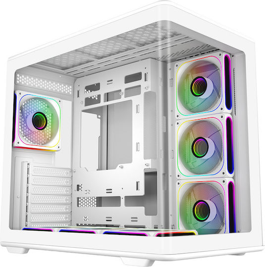 CoolerMaster Elite 600 Midi Tower Компютърна Кутия С 7 x ARGB Вентилатори