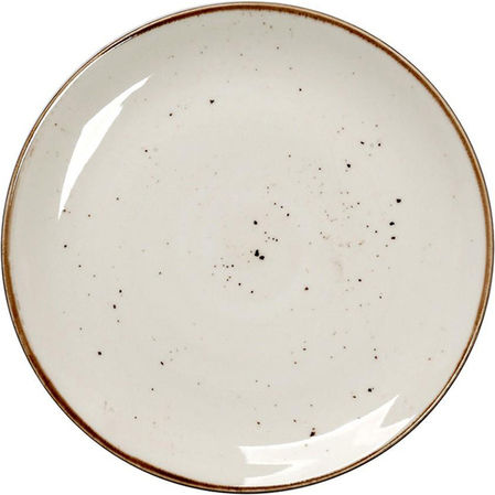 Espiel Terra Cream Plate Desert made of Porcelain Beige with Diameter 19cm 6pcs