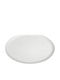 Espiel Wavy Matte Plate Shallow made of Melamine White with Diameter 19cm 6pcs