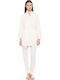 Pink Label Pentru Femei Halat White