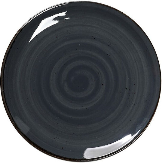 Espiel Terra Plate Shallow made of Porcelain Gray 26.5cm 6pcs