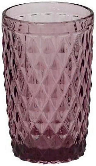 Espiel Tristar Set of Glasses Water made of Glass in Pink Color 6pcs