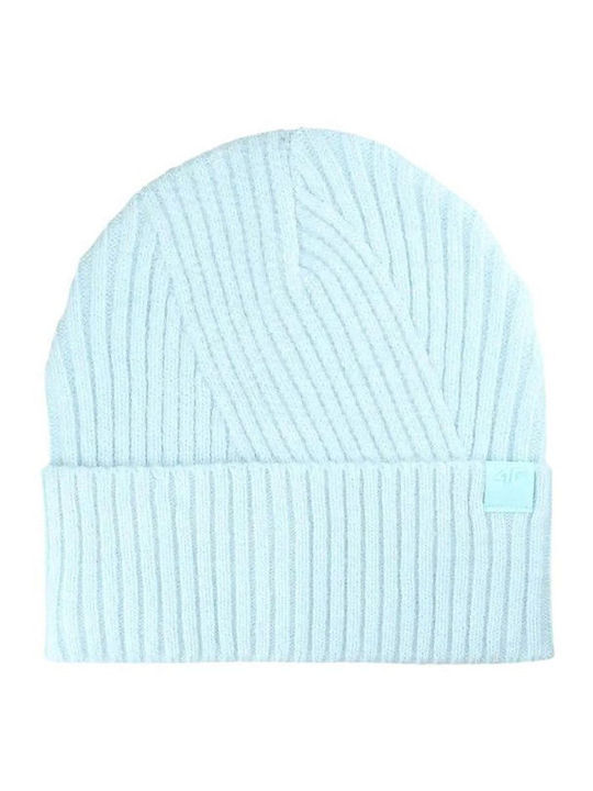 F569 Beanie Beanie Knitted in Light Blue color