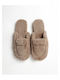 Winter Damen Hausschuhe Beige