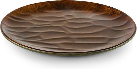 Espiel Hybrid Πιάτο Ρηχό από Μελαμίνη CHESTNUT με Διάμετρο 28cm 6τμχ