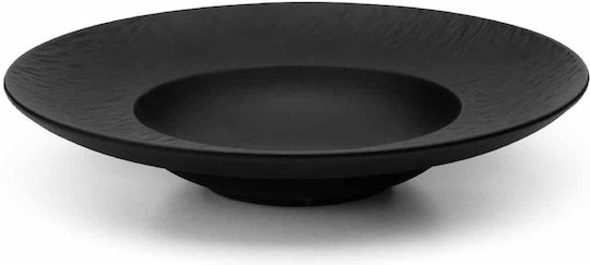 Yuk Farfurie adâncă din Porțelan Negru cu Diametru 27.5cm 6buc