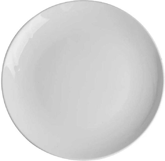 Yuk Teller Untiefe aus Porzellan Weiß mit Durchmesser 25cm 6Stück
