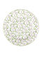Oriana Ferelli Plate Desert made of Porcelain White with Diameter 20cm 6pcs