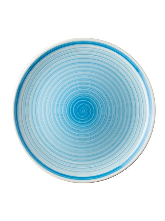 Lukanda Shine-b Plate Shallow made of Porcelain Light Blue 25cm 12pcs