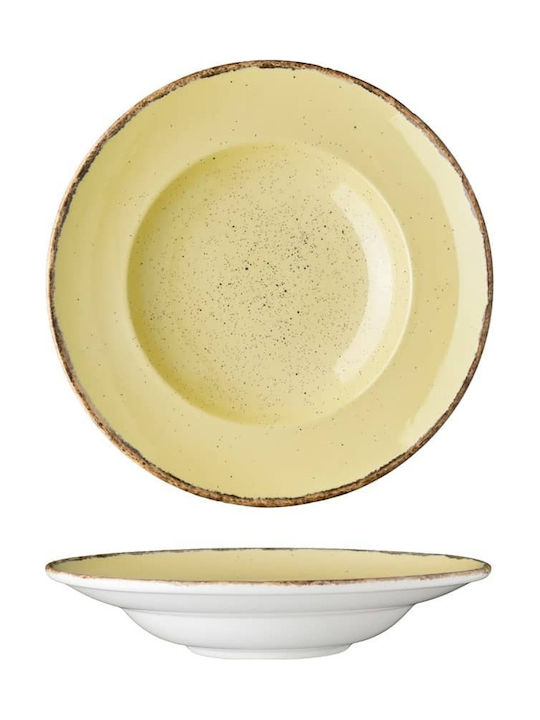 Lukanda 360 Plate Pasta made of Porcelain Beige with Diameter 27cm 6pcs