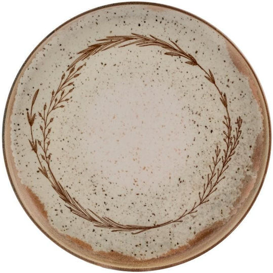 Kutahya Porselen Roma Plate Shallow made of Porcelain Beige with Diameter 27cm 6pcs