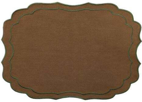 Nakas Concept Fabric Placemats Brown 50x35cm 4pcs