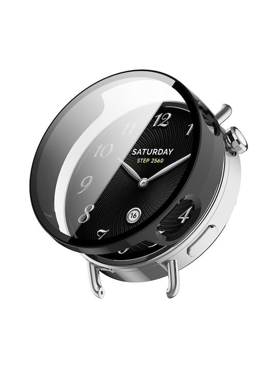2 1 Tragbare Hülle + Glas Xiaomi Watch S4 41mm Schwarz