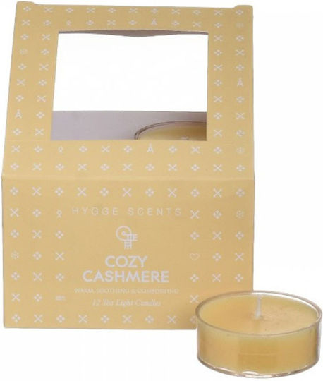 Click Lumânări mici Aromatic în Culoare Bej 12buc