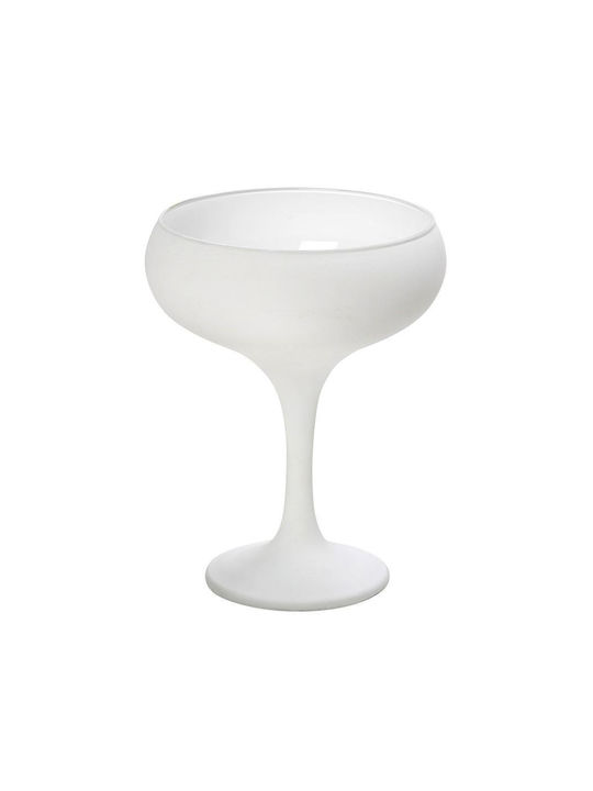 Espiel Maya Set Gläser Champagner / Weißwein aus Glas in Weiß Farbe Mit Stiel 270ml 6Stück