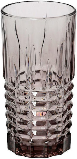 Espiel Patrick Set of Glasses Water made of Glass in Purple Color 390ml 6pcs