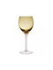 Cryspo Trio Irid Set of Glasses White Wine / Water made of Glass in Honey Color Stemmed 360ml 6pcs