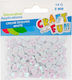 Пайети Бели 8мм 14гр Craft Fun