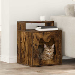Vidaxl Cat House Smoked Oak 42.5 x 40 x 52.5 cm