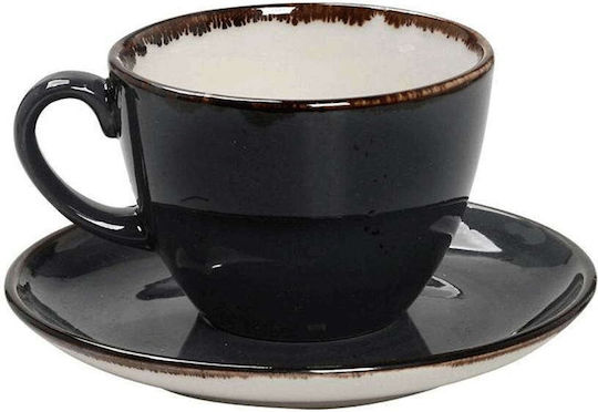 Espiel Terra Cup Cappuccino Porcelain Gray 220ml