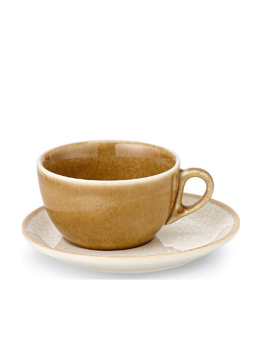 Cryspo Trio Cappuccino Cup Made Of Brown Porcelain 230ml